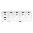 Winsome Halifax 3-Pc Cabinet Set with File Drawer in White Finish