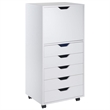Winsome Halifax 3-Piece Multi-Drawer Engineered Wood Storage Cabinet Set - White