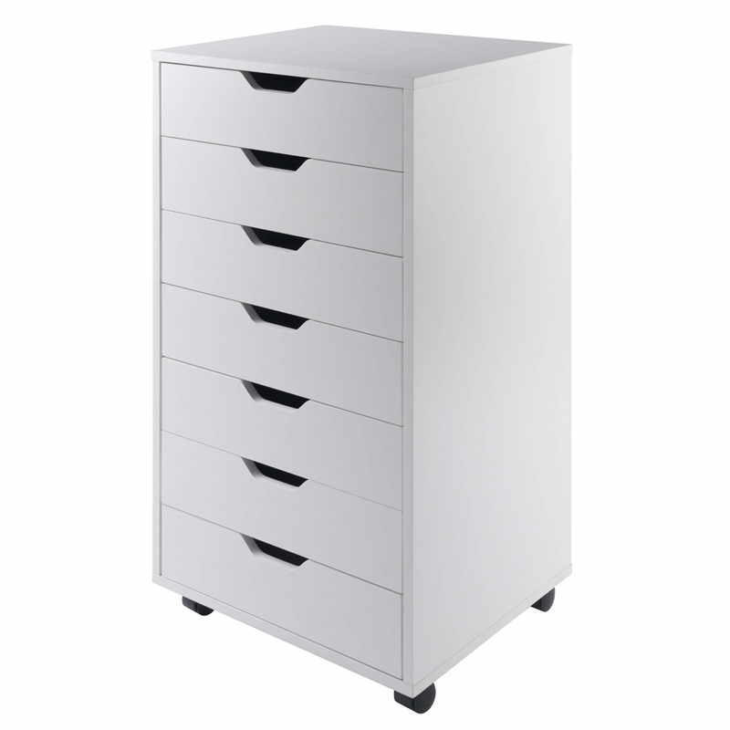 Winsome Halifax 3-Piece Multi-Drawer Engineered Wood Storage Cabinet Set - White