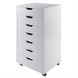 Winsome Halifax 3-Piece Multi-Drawer Engineered Wood Storage Cabinet Set - White