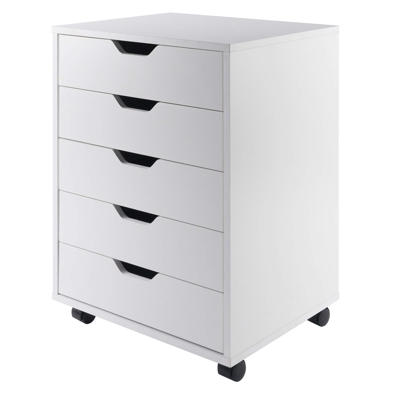 Winsome Halifax 3-Piece Multi-Drawer Engineered Wood Storage Cabinet Set - White