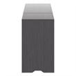 Winsome Nova 3-PC Transitional Engineered Wood Storage Cabinet Set in Charcoal