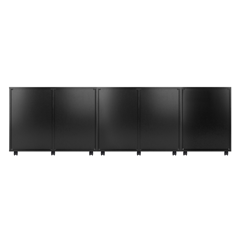 Winsome Halifax 3-Piece Engineered Wood Cabinet Set with File Drawer in Black