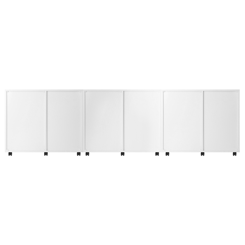Winsome Halifax 3-Piece Engineered Wood Cabinet Set with File Drawer in White