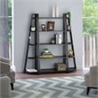 Winsome Adam 3-PC 5-Tier Transitional Solid Wood Shelving Set in Lustrous Black