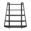 Winsome Adam 3-PC 5-Tier Transitional Solid Wood Shelving Set in Lustrous Black