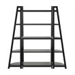 Winsome Adam 3-PC 5-Tier Transitional Solid Wood Shelving Set in Lustrous Black