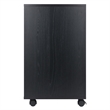 Winsome Halifax 4-Drawer Engineered Wood Mobile Storage Cabinet in Black