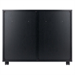 Winsome Halifax 4-Drawer Engineered Wood Mobile Storage Cabinet in Black
