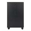 Winsome Halifax 3 PC Transitional Engineered Wood Storage Cabinet Set in Black