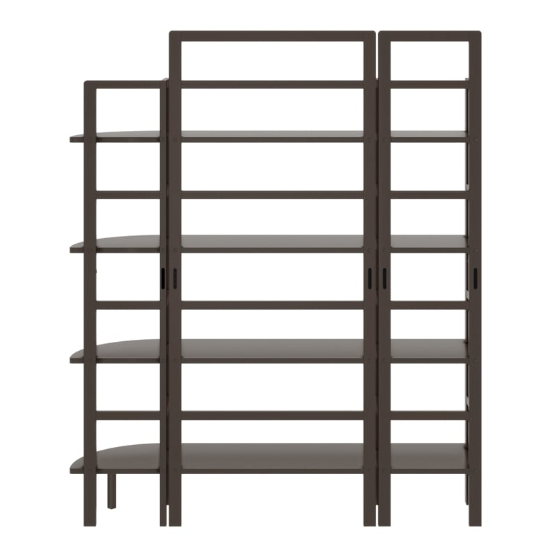 Winsome Aiden 3-Piece Transitional Solid Wood Baker's Rack Set in Vibrant Coffee