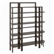Winsome Aiden 3-Piece Transitional Solid Wood Baker's Rack Set in Vibrant Coffee