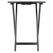 Winsome Adriel 5-Piece Transitional Solid Wood Snack Table Set in Coffee