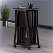 Winsome Adriel 5-Piece Transitional Solid Wood Snack Table Set in Coffee