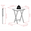 Winsome Adriel 5-Piece Transitional Solid Wood Snack Table Set in Coffee