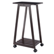 Winsome Adriel 5-Piece Transitional Solid Wood Snack Table Set in Coffee
