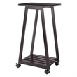 Winsome Adriel 5-Piece Transitional Solid Wood Snack Table Set in Coffee