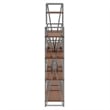 Winsome Isa 3-Piece Engineered Wood Shelving Set in Walnut and Graphite