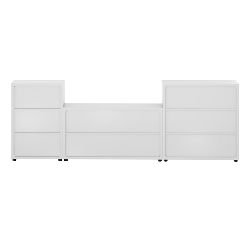 Winsome Julian 3pc Storage Cabinet Set in White Finish