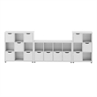 Winsome Julian 3pc Storage Cabinet Set in White Finish