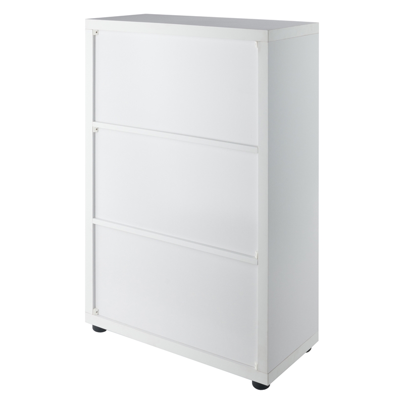 Winsome Julian 3x2 Storage Cabinet in White Finish