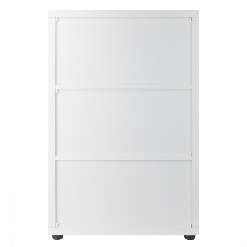 Winsome Julian 3x2 Storage Cabinet in White Finish