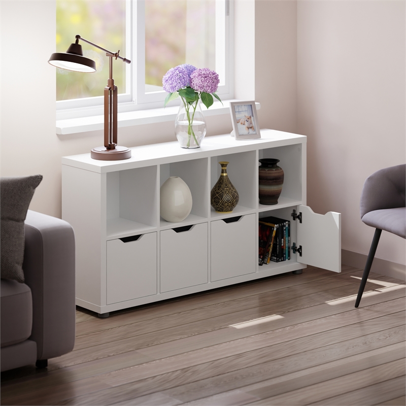 Winsome Julian 2x4 Storage Cabinet White Finish