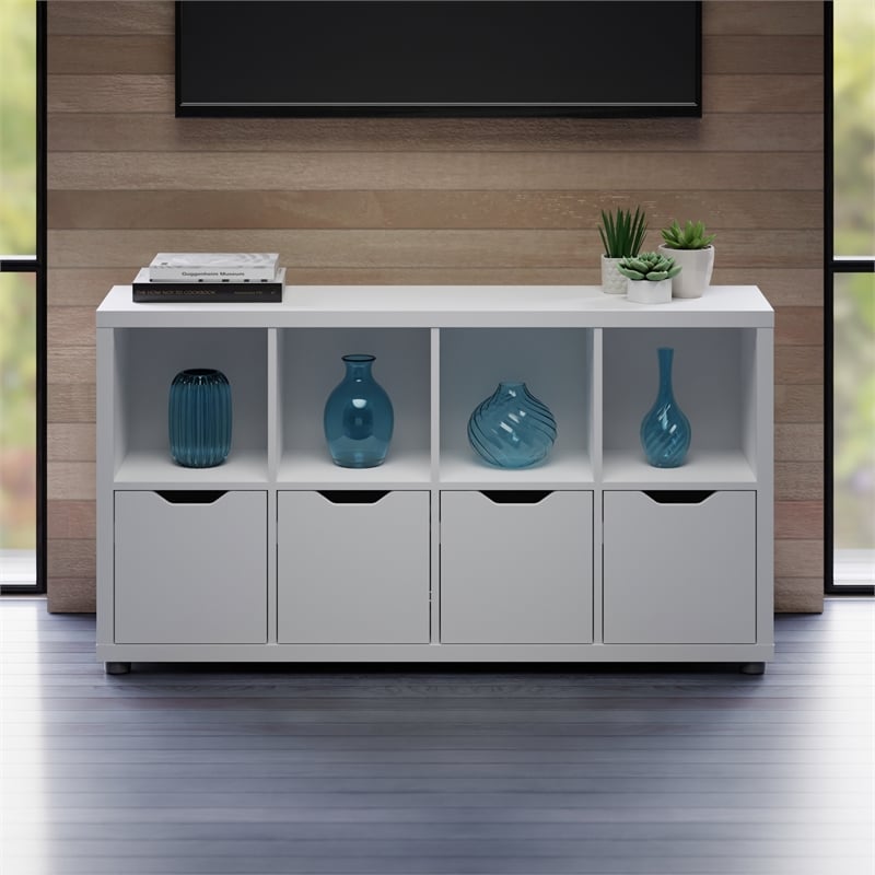 Winsome Julian 2x4 Storage Cabinet White Finish