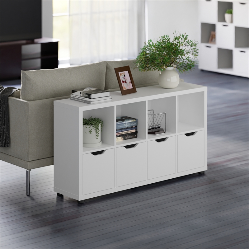 Winsome Julian 2x4 Storage Cabinet White Finish