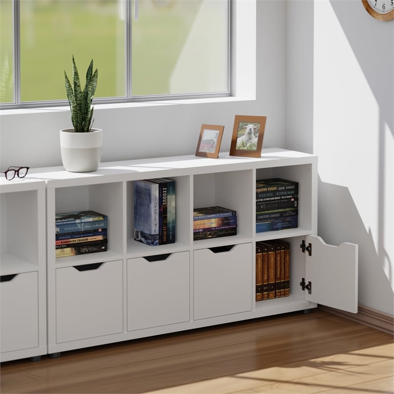Winsome Julian 2x4 Storage Cabinet White Finish