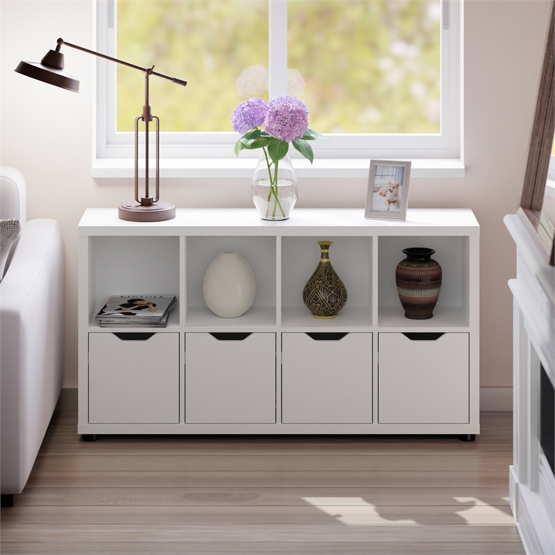 Winsome Julian 2x4 Storage Cabinet White Finish