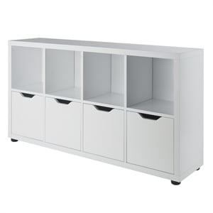 Winsome Julian 2x4 Storage Cabinet White Finish