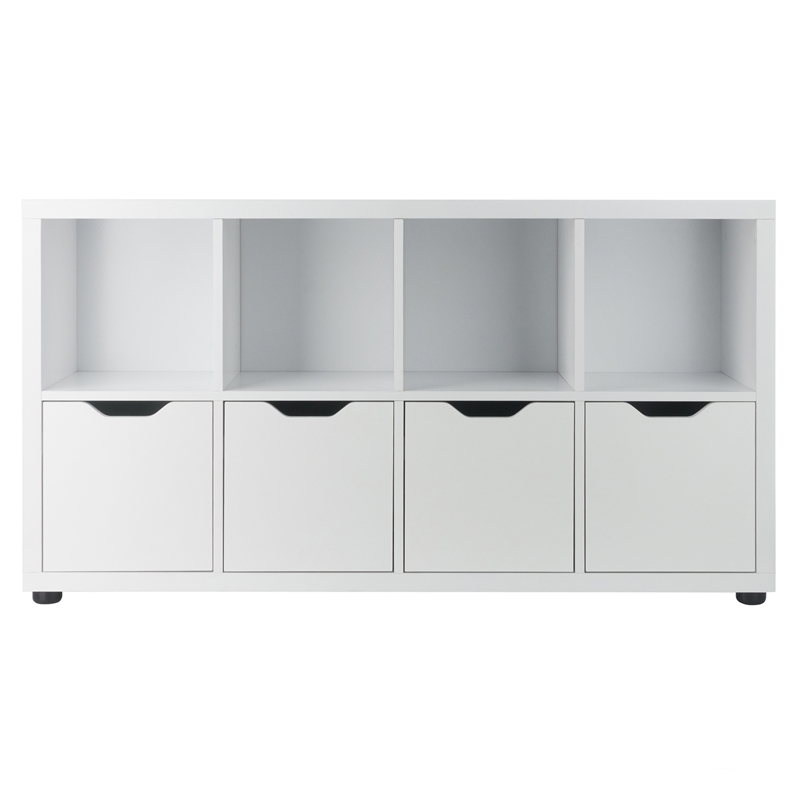 Winsome Julian 2x4 Storage Cabinet White Finish