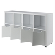 Winsome Julian 2x4 Storage Cabinet White Finish