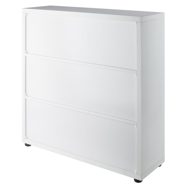 Winsome Julian 3x3 Storage Cabinet White Finish
