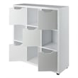 Winsome Julian 3x3 Storage Cabinet White Finish