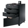 Winsome Halifax Bins and Drawers Storage Mobile Cabinet Black Finish