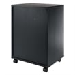 Winsome Halifax Bins and Drawers Storage Mobile Cabinet Black Finish