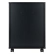 Winsome Halifax Bins and Drawers Storage Mobile Cabinet Black Finish