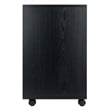 Winsome Halifax Bins and Drawers Storage Mobile Cabinet Black Finish