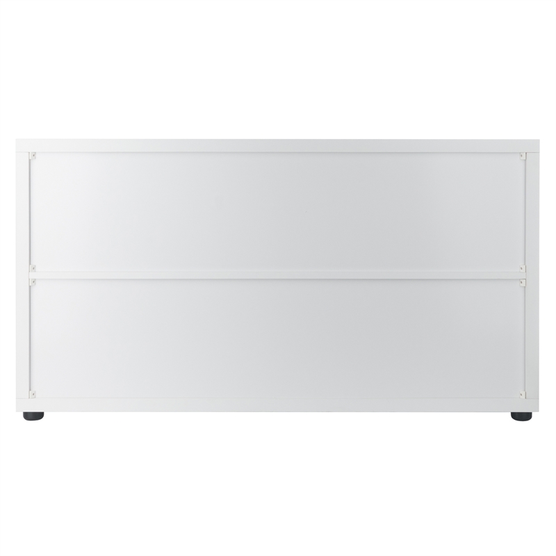 Winsome Julia 2x4 Storage 5Pc Cabinet Set Beige and White Finish