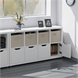 Winsome Julia 2x4 Storage 5Pc Cabinet Set Beige and White Finish