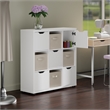 Winsome Julia 3x3 Storage 5Pc Cabinet Set Beige and White Finish