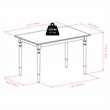 Winsome Ravenna Rectangle Dining Table Walnut Finish