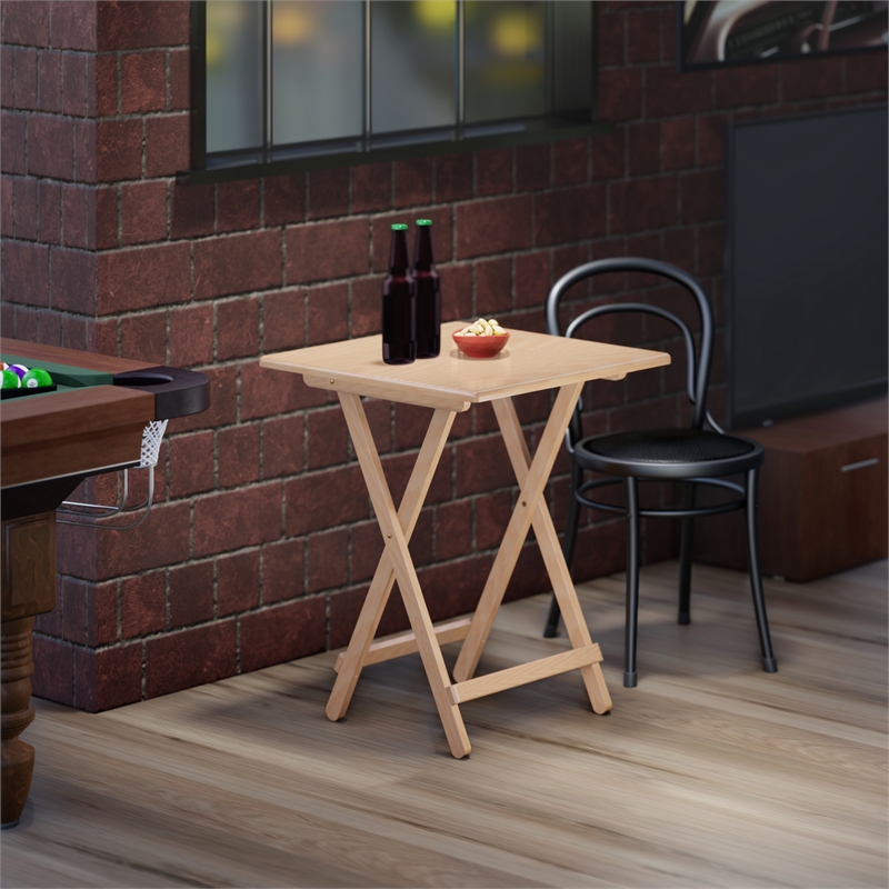 Winsome Delayne Folding Table in Natural Finish