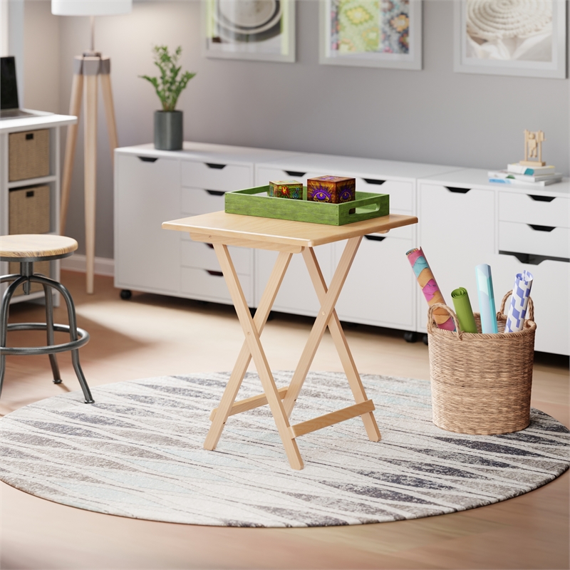 Winsome Delayne Folding Table in Natural Finish
