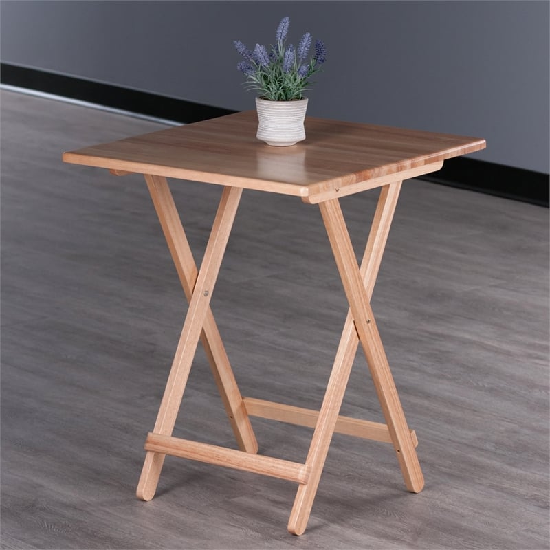 Winsome Delayne Folding Table in Natural Finish