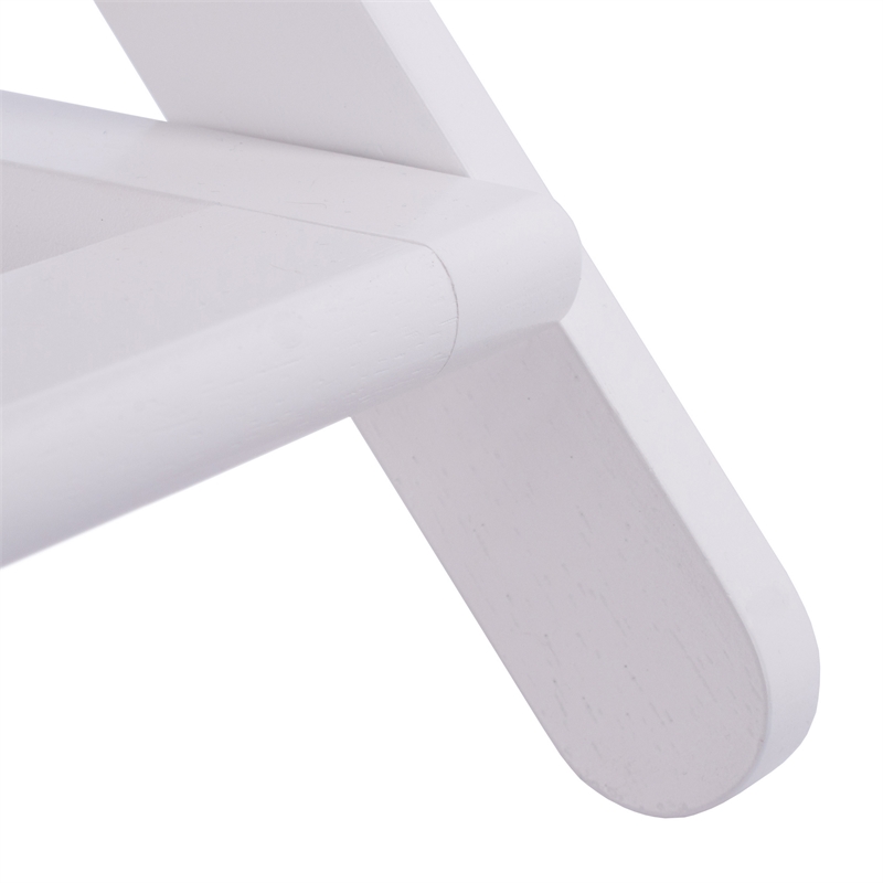 Winsome Reese Luggage Rack with Shelf in White finish
