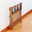 Winsome Reese Luggage Rack with Shelf in Teak Finish