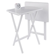 Winsome Alex 2-Pc Snack Table Set in White Finish
